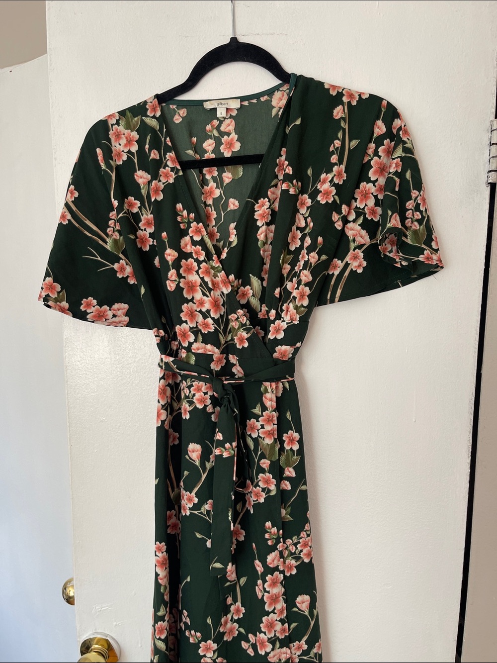 Mendocino brand “ Gilbert” Cherry blossom wrap dress